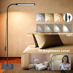 Adjustable LED Floor Lamp with Gooseneck 1